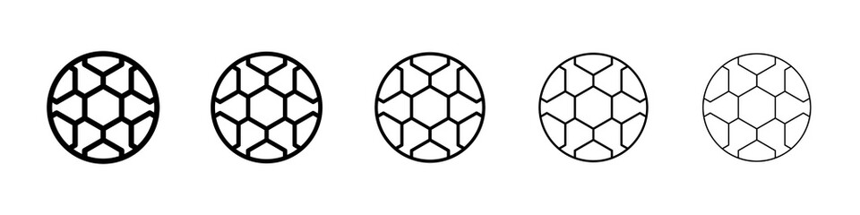 Fototapeta premium Football icon symbol pictogram. stroke designs.