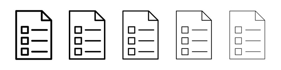 Fototapeta premium Feedback form icon symbol pictogram. stroke designs.