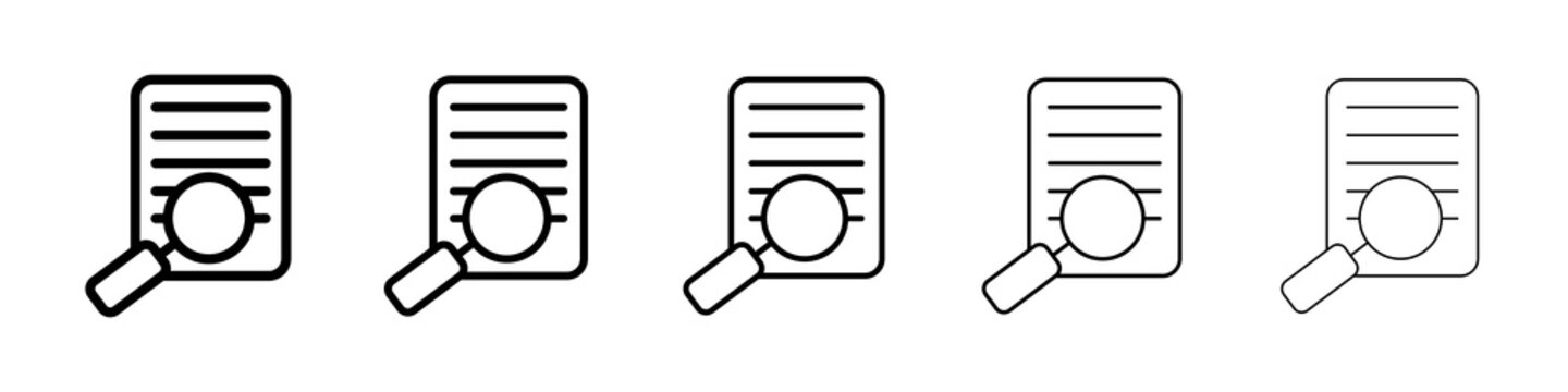 Defining icon symbol pictogram. stroke designs.