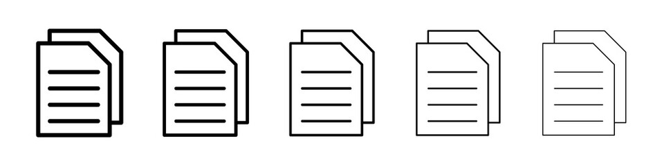 Copy icon symbol pictogram. stroke designs.