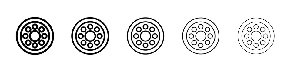 Car bearing icon symbol pictogram. stroke designs.