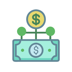  Dividend Earnings Design Icon