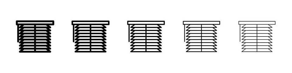 Blinds icon symbol pictogram. stroke designs.
