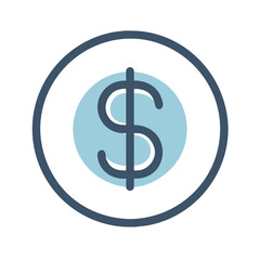 Obraz premium Modern Dollar Sign Logo Design