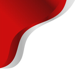 indonesia waving flag corner border