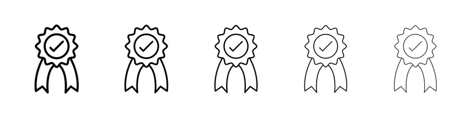 Accreditation icon symbol pictogram. stroke designs.
