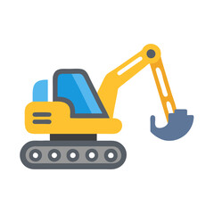  Heavy Excavator Icon for Construction