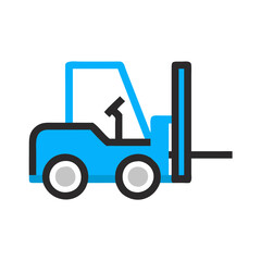  Material Handling Forklift Icon Design