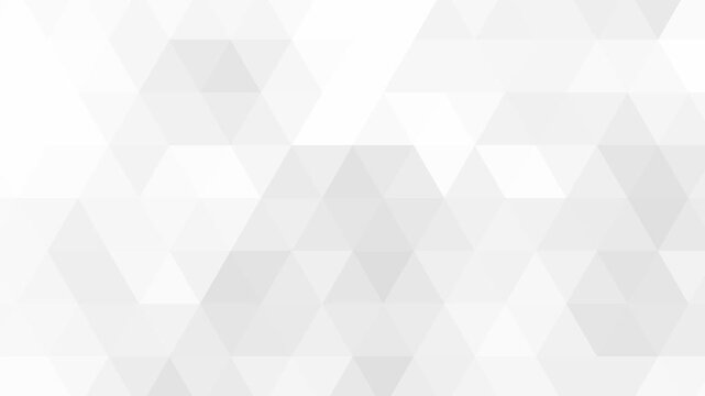 White and blue simple abstract triangle background, geometric animation