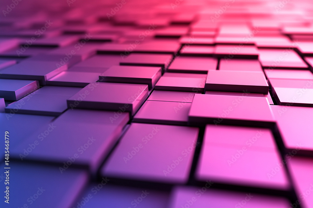 Poster abstract circuit board with glowing elements showcasing intricate geometric patterns and vibrant col