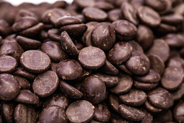 
chocolate beans of the highest quality. natural chocolate background
