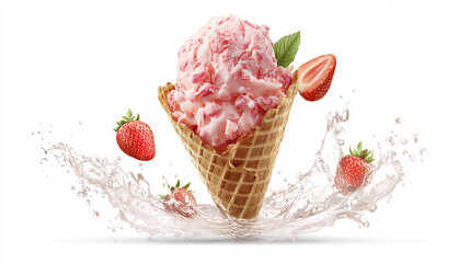 strawberry ice cream