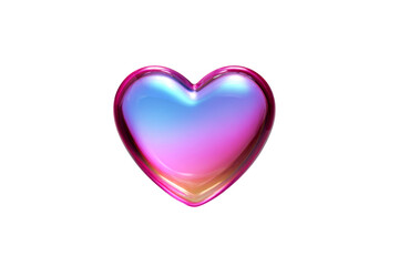 Colorful heart shape and gradient design element for digital use