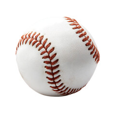 New baseball isolated on white background .