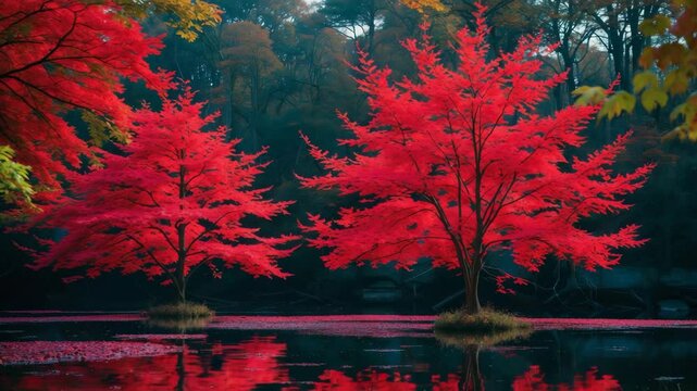 Acer Rubrum, Frequently found in wetland areas such as swamps and along rivers. Noted for its dazzling foliage in autumn. A sought-after landscaping option owing to its adaptability and swift