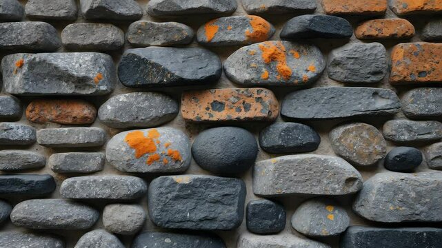 Surface texture of cobbles