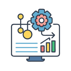  Dynamic Machine Learning Icon for Automation