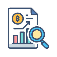  Dynamic Market Research Icon for Insights