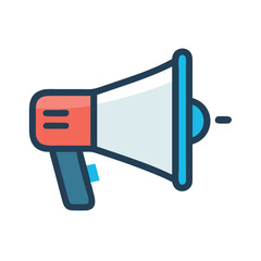 Fototapeta premium Dynamic Megaphone Icon for Promotions