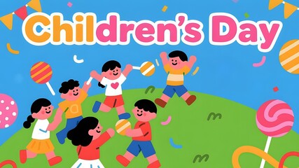 Obraz premium Children's Day Poster