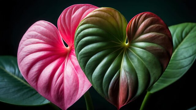 Common names for the flower include tailflower, flamingo flower, and laceleaf.