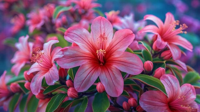 Colorful flowers are a hardy species that thrive easily and resist extreme drought.