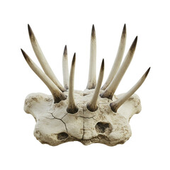 Fantasy skull base with multiple spike horns