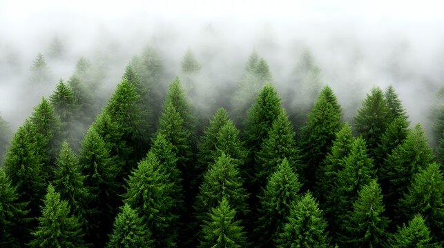 Forest with Fog