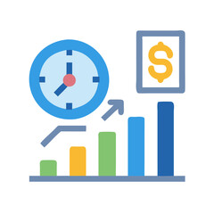 Obraz premium Stylish Sales Performance Icon for Success