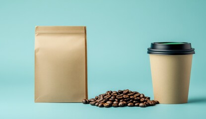 Recycled coffee packaging and disposable cup