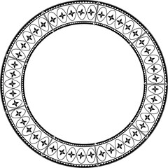 Minimalistic mandala design in black and white