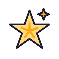 Obraz premium Icon of Star for Achievement and Success
