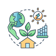  Environmental Sustainability Icon Design