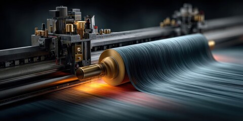 Large Format Digital Textile Printer in Action for Vibrant Fabric Printing