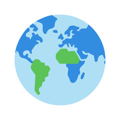  Modern World Map Icon for Navigation