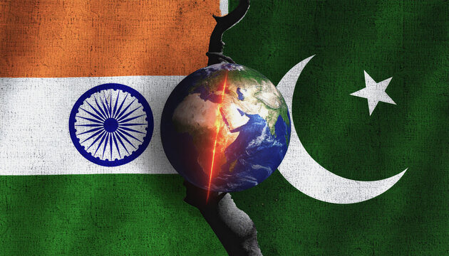  Global Tensions and the India&ndash;Pakistan Conflict Illustrated on World Map