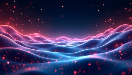 Obraz premium Abstract light trails, motion blur, technological concept, Blue Digital Background with Bright Light