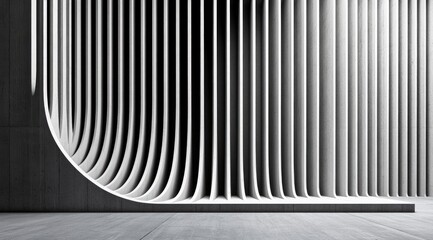 Abstract architectural interior design