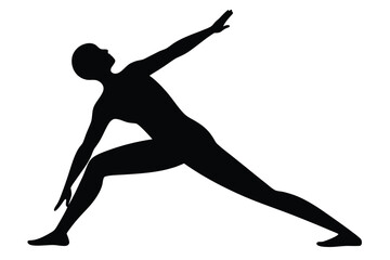 108 Sun Salutation Yoga Challenge Silhouette Vector   Dynamic Asana Flow Illustration for Wellness and Fitness