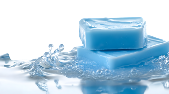 Professional Used Antibacterial Soap Isolated on White Background