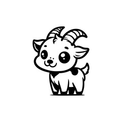 Fototapeta premium a illustration of goat