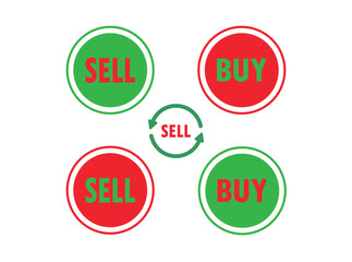 Sell and Buy sign icon contributor earnings symbol