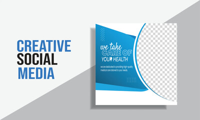 Modern Social Media banner template can be edited. Anyone can use this design easily. Promotional web banners for social media. Elegant sale and