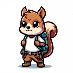 Obraz premium Squirel advanture