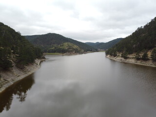 Obraz premium Sunnet Lake aerial view, Turkey
