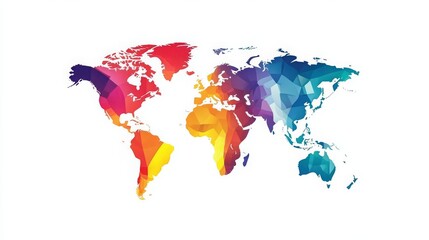 colored map outlines of the different continents, shows the diversity of cultures and people, white background, 16:9