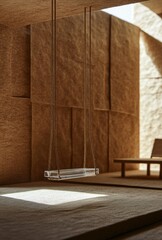 Interior swing model, warm tones