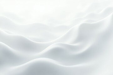 Abstract white waves flow gently