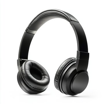 Premium black over ear headphones wireless bluetooth noise cancelling studio dj monitoring headset audio