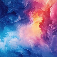 Vibrant swirling colors, abstract art